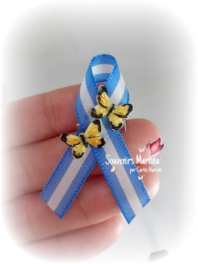 Escarapela Mariposa doble