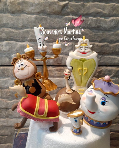 Personajes La Bella y La Bestia x7