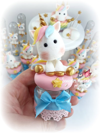 Frasquito golosinero 40cc Unicornio (10 unidades)