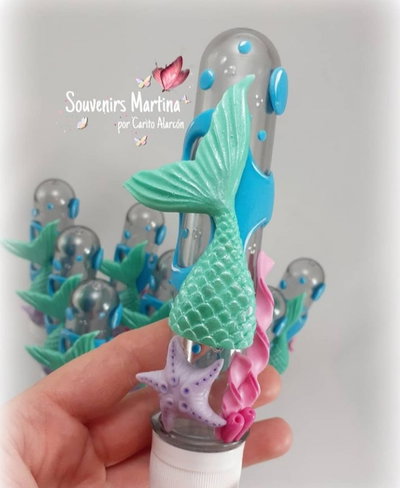 Tubo golosinero Cola de Sirena (10 unidades)