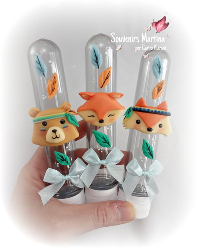 Tubo golosinero Animalitos Nórdicos (10 unidades)