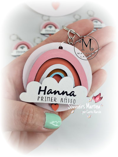 Llavero Arcoiris x 10u.