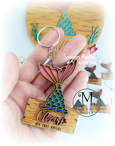 Llavero Cola de Sirena x 10u.