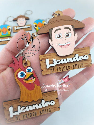 Llaveros La granja de Zenón x 10u.