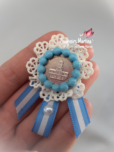 Escarapela Moneda Cabildo plateado