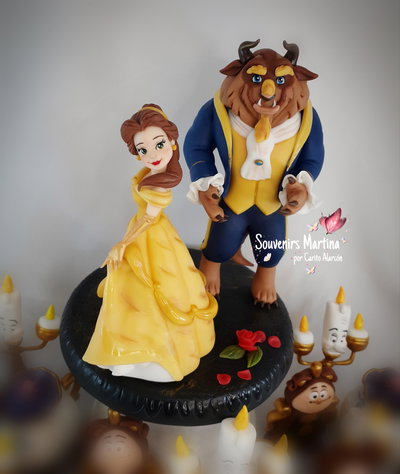 Adorno La Bella y la Bestia 