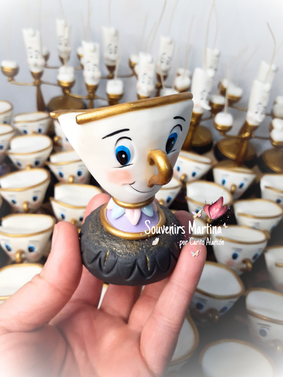 Souvenirs Tacita de la Bella y la Bestia x10u.