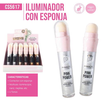 ILUMINADOR CON ESPONJA PINK21 CS5617