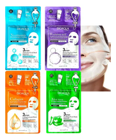 MASCARILLA FACIAL 3 PASOS 4 MODELOS