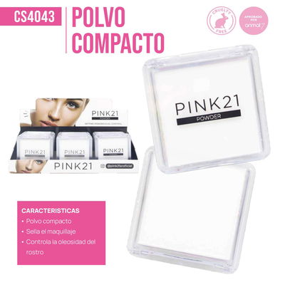 POLVO COMPACTO PINK21 CS4043