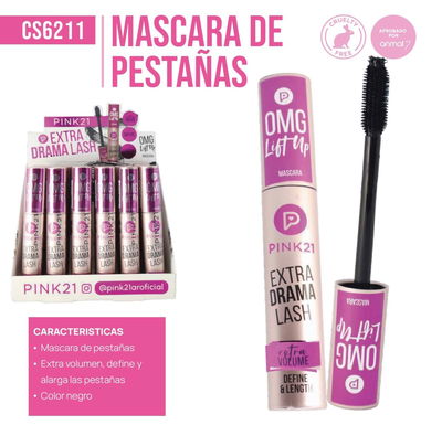 MASCARA DE PESTAÑA PINK21 CS6211