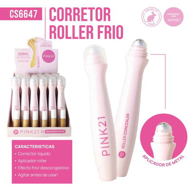 CORRECTOR ROLLER FRIO PINK21 CS6647