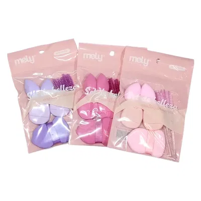 SET ESPONJA PARA MAQUILLAJES+CEPILLO MELY 00039 MYB9-0003