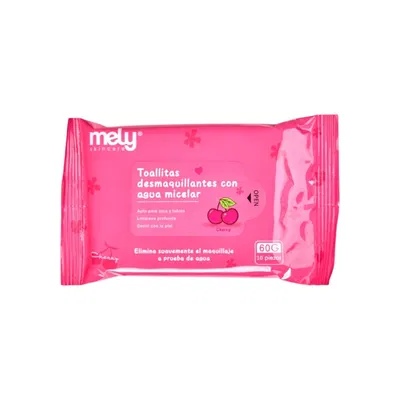 TOALLITAS DESMAQUILLANTES CON AGUA MICELAR CEREZAS MELY