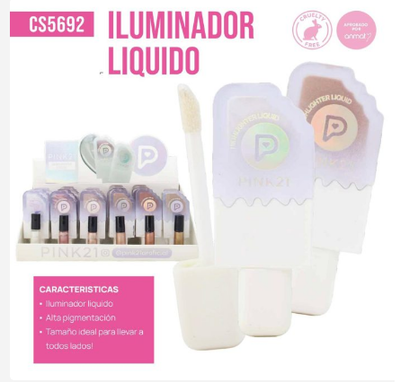 ILUMINADOR LIQUIDO HELADO PINK21 CS5692