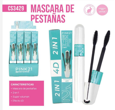 MASCARA DE PESTAÑAS 4D PINK21 CS3429