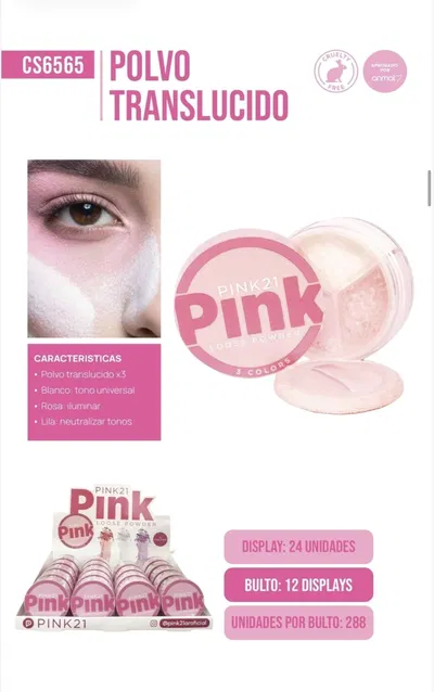 POLVO TRANSLICIDO PINK21 CS6565