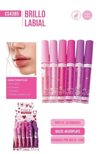 BRILLO LABIAL PINK21 CS4385
