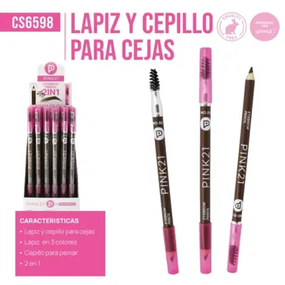 LAPIZ Y CEPILLO PARA CEJA PINK21 CS6598