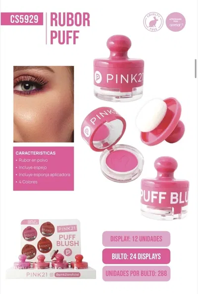 RUBOR PUFF PINK21 CS5929