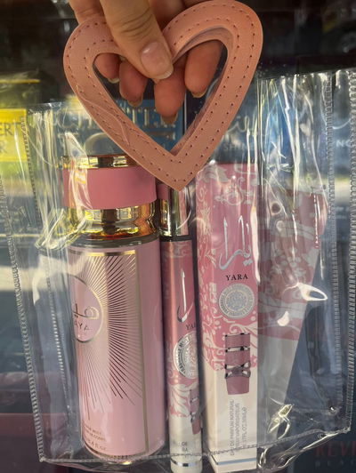 Combo body splash , tubito y mascarilla 