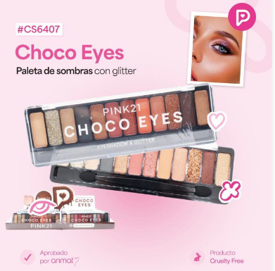PALETA DE SOMBRA PARA OJO PINK21 CS6407