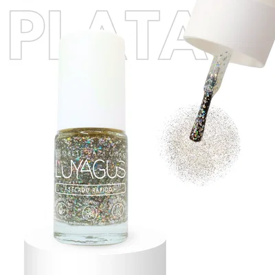 esmalte holografico plata