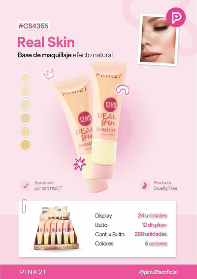BASE DE MAQUILLJE LIQUIDO PINK21 CS4365