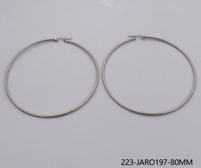 argollas 80 mm acero blanco x6 par