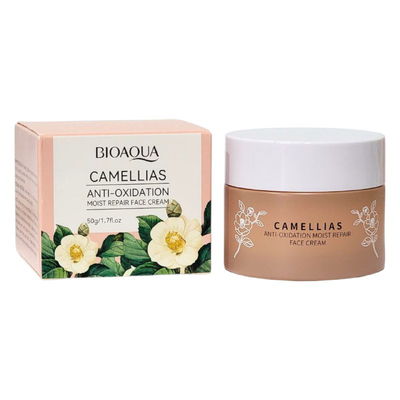 Crema para rostro hidratante bioaqua camellias