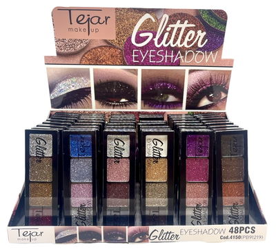 Sombras glitter 4 colores 