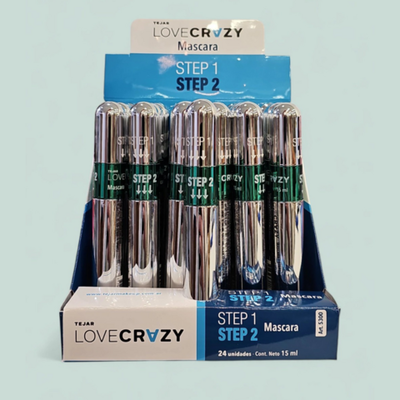 Máscara de pestañas Step 1 y 2 LOVE CRAZY TEJAR