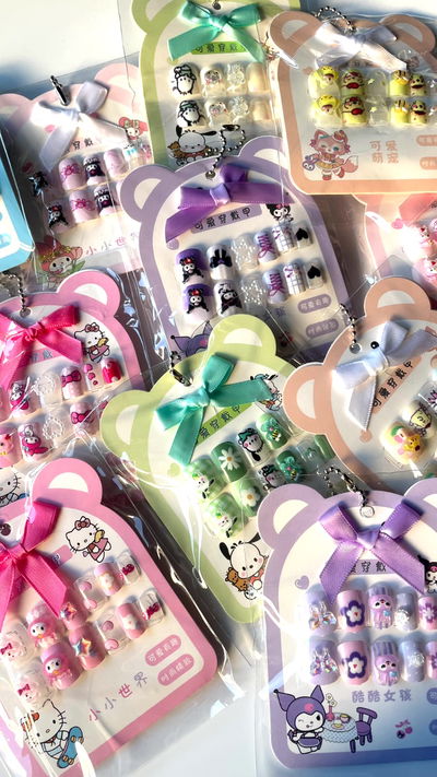 Uñas infantiles x 6 unidades