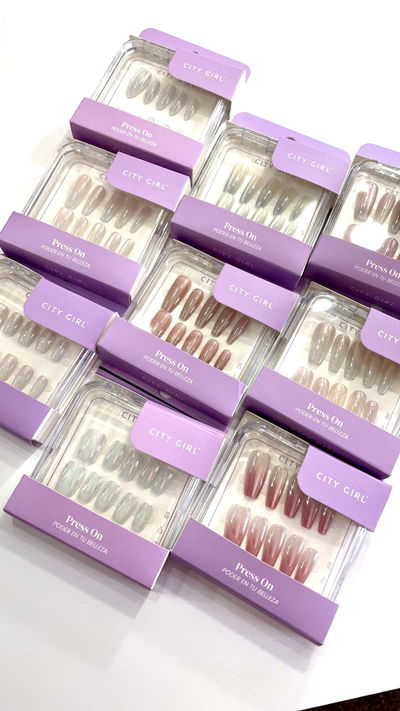 Uñas press on 12 unidades 