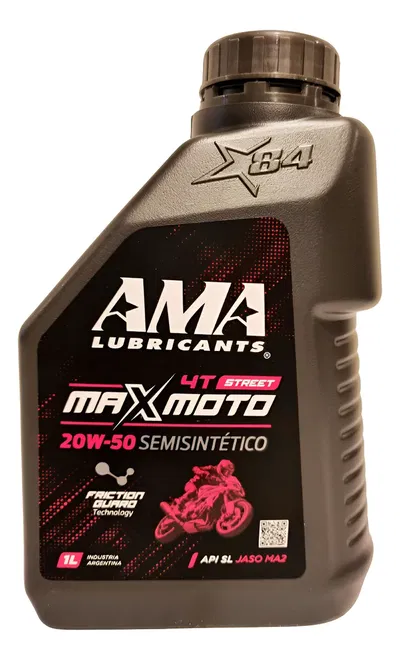 ACEITE MAX MOTO AMA 20W50 SEMISINTETICO 1 LITRO 