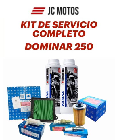 KIT SERVICIO COMPLETO DOMINAR 250 JG571014/DT581062/DK111028/JL351218/DT171814/80008