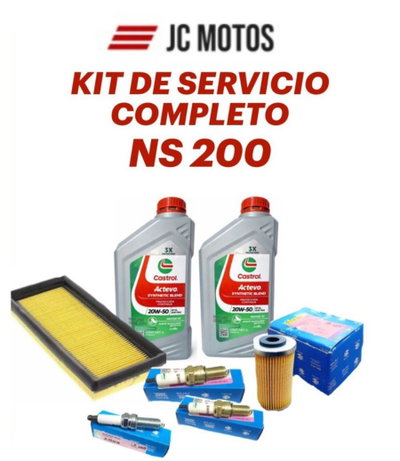 KIT SERVICIO COMPLETO NS200 JG571014/JL581009/DK111028/JL351218/JL171802/420103