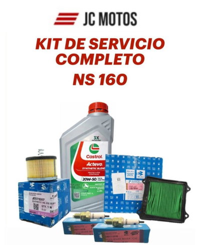 KIT SERVICIO COMPLETO ROUSER NS 160 JE571007/DT581062/DD111018/420103