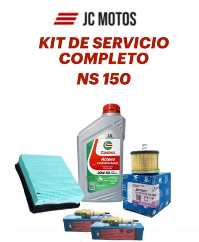 KIT SERVICIO COMPLETO ROUSER NS 150 JE571007/JE581014/DD111018/420103