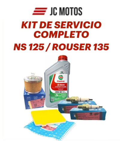 KIT SERVICIO COMPLETO ROUSER NS125/R135 DD121181/DD111018/PF581012/420103