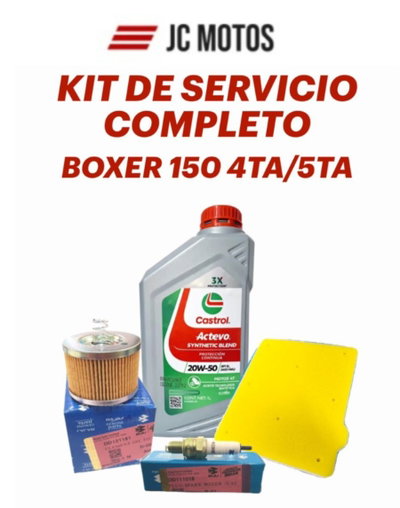 KIT SERVICIO COMPLETO BOXER 150 4TA/5TA DD121181/DD111018/JA581006/420103