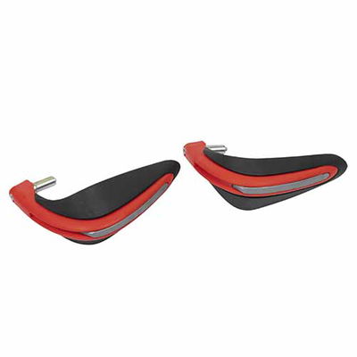 CUBRE MANOS OFF ROAD C/SPOILER ROJO/NEGRO (JGO)