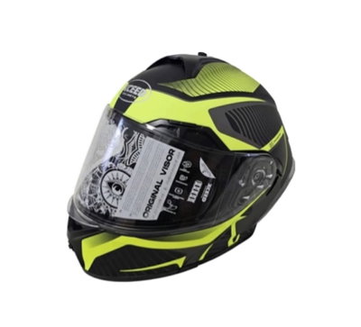 CASCO REBATIBLE DOBLEVISOR XCEED FUSE-BLACK FLUO YELLOW