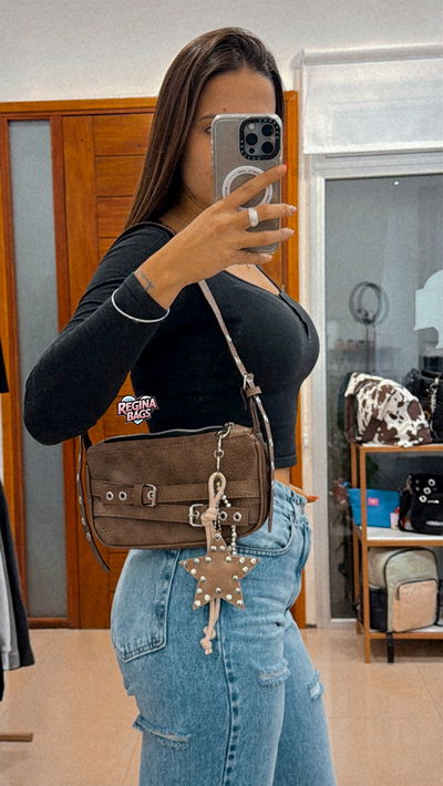 Cartera Miki almendra