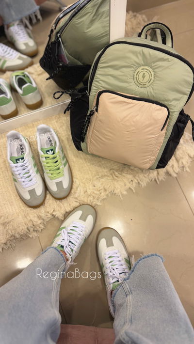 Samba verde con blanco importadas