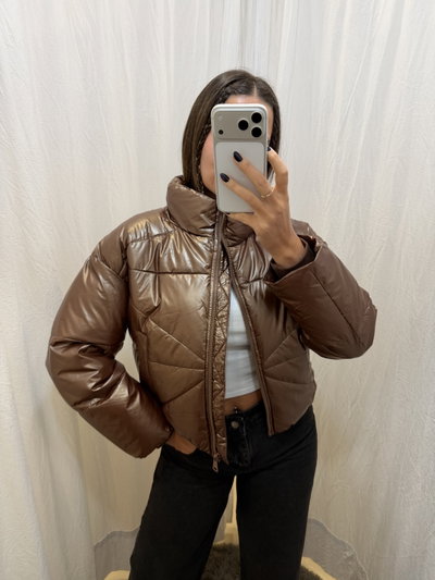 Campera puffer Wanda chocolate