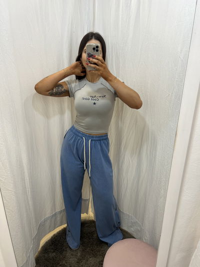 Pantalón Ona celeste