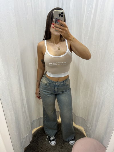 Jean Bruna wide leg oxido