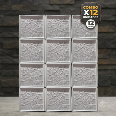 Combo x12 Molde Adoquin Curvo