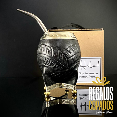 Mate Torpedo Cuero Repujado